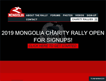 Tablet Screenshot of mongolia.charityrallies.org